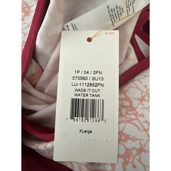 Lucy Wade In Out, Women’s Water Tank Top Size XL Fuchsia Pink Paddleboard NWT - Picture 13 of 13